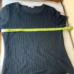 Calvin Klein  Black Textured Striped Shirt Size Medium Photo 10