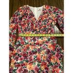 Showpo Can I Be Your Honey Dress in Packed Floral faux wrap ruffle multicolor 4 Pink Photo 4