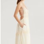 Free People  Taking Sides Tiered Cotton Maxi Dress. Size Small. New With Tags. Photo 2