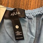 AQUA Denim Blue Flutter Sleeve Cotton Maxi Dress Small Bloomingdale's Exclusive Photo 6