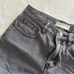 PacSun NWOT  Size 27 Mom Shorts Denim Jeans Gray Pre-faded 5-Pockets Photo 3