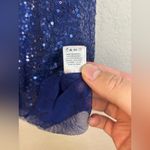 Victoria's Secret Victoria’s Secret Blue Sequin Racerback Tank Slip Dress Size S Photo 8