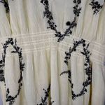 Ganni  NWT Women Sz 40 US 8 Yellow Black Milkmaid Dress Floral Coquette Party Photo 7