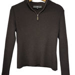 St. John Sport by Marie Grey Quarter Zip Brown Photo 0
