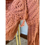 Arizona Jeans Arizona Jean Co Chunky Knit Cropped Cardigan Cozy Cottagecore Orange Pink L Photo 6