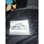 Vintage Collection Black Velvet Embroidered Tunic Top Dress XL 20% Silk Boho NWT Photo 3