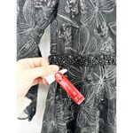 Mac Duggal 67541 Metallic Black Floral A Line Dress Photo 3