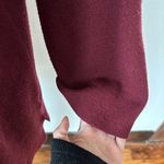 Tahari Solid Burgundy Turtleneck Sweater Photo 5
