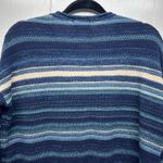 Denim & Supply Bohemian Pullover Striped Knit Sweater Women's Size Small Blue Photo 7