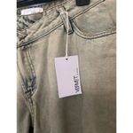 Vervet by Flying Monkey Women’s Distressed Jeans Sz 29 Olive Green Straight Leg Photo 3