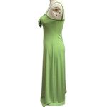 We Wore What  Size Small Green Silver Crystal Embellished Spandex Slip Midi Dress Photo 1