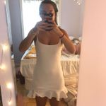 Forever 21 White Flounce Mini Dress Photo 0