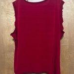 Wine Top with cut off Sleeves Red Size XL Photo 3