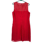Ralph Lauren Lauren  size 12 sleeveless red dress overlay lined hidden rear‎ zip Photo 1
