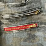 Etienne Marcel Zippered Camouflage Jeans $228 29 Green Photo 4