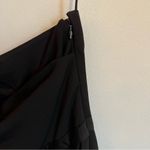 Theory Black Kahalo One Shoulder Mini Cocktail Dress | Size 10 Photo 6