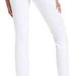 Good American Good Legs Straight Raw Hem Jeans in White 037 Size 10/30 Photo 1