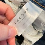 PacSun  High Rise Straight Distressed Light Wash Raw Hem Jeans Womens 24 90s Photo 7
