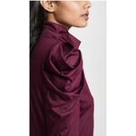 Enza Costa Puff Sleeve Turtleneck Red Photo 2