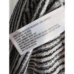 A New Day  Long Sleeve Maxi Sweater Dress Black White Stripe Size Medium Photo 5