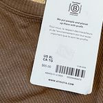 Athleta NWT  Momentum Seamless Racerback Tank Brown With Gold Sparkle Throughout Photo 6