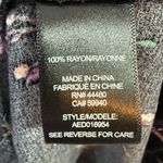 AFRM Channa Ruched Neck Floral Printed Black Long Photo 6