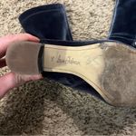 Sam Edelman  Calexa Sock Blue Velvet Ankle Boot Photo 2