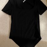 Mango Black Women's Short Sleeve Body Suit Photo 0