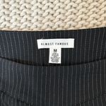 Almost Famous  Black Pinstripe Pleated Mini Skirt with shorts Photo 1