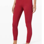 Lululemon Women's Size 2 Red Wunder Under High Rise Leggings Photo 0