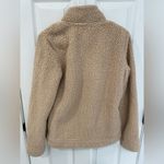 Tommy Hilfiger  Tan Teddy Faux Fur Quarter Zip Pullover Sweater Women’s Size XS Photo 1