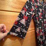 Soma  Black and Red Cocktail Print Nightgown Photo 2