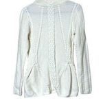 Jeanne pierre White Cable Knit Sweater Size Small Photo 0