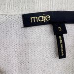 Maje  White Sweater with Black Lace Photo 7