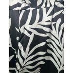 Sincerely Jules Wide Leg Palm Print Satin Pants High Waist Tie Front Black L Black Size L Photo 3