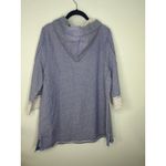 Soft Surroundings  Bali Beach Pullover Sweatshirt Hoodie Tunic Women's XL Blue Photo 2