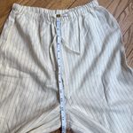 We Wore What Tie Waist Cream Wide Leg linen blend Pants size xs Photo 7