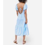 Honorine Spa Blue Elodie Long Dress Size Small Photo 4