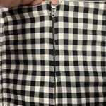 Free People  Modern Femme Novelty Black and White Gingham Mini Skirt Size 4 Photo 4