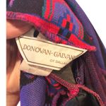 Vintage 90s Southwest Style Cardigan Open Front Knit Jacket Colorful Purple Size 12 Photo 3