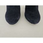 Nine West Blaiseo Genuine Blue Suede Stiletto Heel Bootie 6.5 Elastic X-Back 90s Photo 2