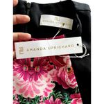 Amanda Uprichard  Sheath Dress Black Pink Floral Sleeveless Crew Neck Small NWT Photo 3