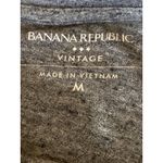Banana Republic  Vintage Men's Gray Crewneck Long Sleeve Tee T-shirt Top Size M Photo 3