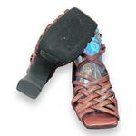 Seychelles Women's Size 6 Crisscross Sandal Leather Burgundy Deep Red Photo 6