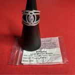 Bomb Party RG66456 “Laced Into The Details” Cubic Zirconia Rhodium Sz 7 Ring NWT Silver Photo 3