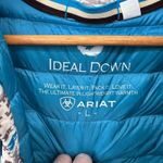Ariat Ideal Down Western Aztec Vest Large White Blue Brown Polyester Pockets Photo 5