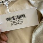 Reformation This is a Gatsby Dress in a silver or champagne color new with tags Photo 10