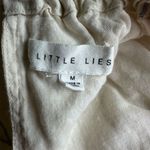 Little Lies Women's Ainsley Halter Maxi Dress Beige Pinstripe M Summer Beachy Size M Photo 8