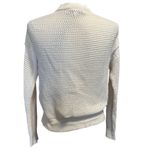 Elizabeth and James Open Knit Cardigan Sweater Women’s Small Ivory Cotton Blend Photo 1