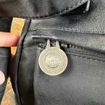 Versace Black Nylon Leather Shoulder Bag Medusa Logo Shoulder Purse Photo 8